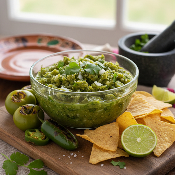 Zesty Tomatillo Salsa Verde recipe