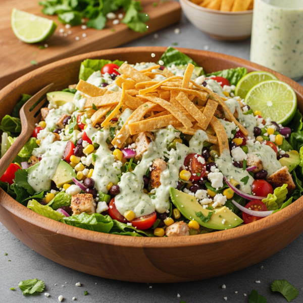 Zesty Tortilla Ranch Chopped Salad recipe