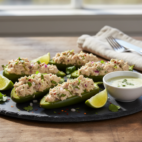 Zesty Tuna-Stuffed Jalapeños recipe