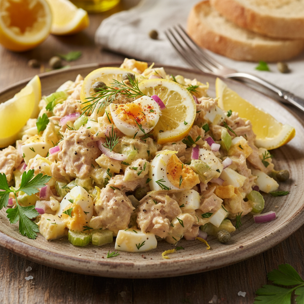 Zesty Tuna & Egg Salad Delight recipe