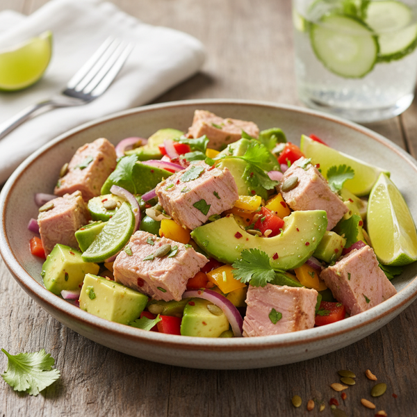 Zesty Tuna and Avocado Salad recipe