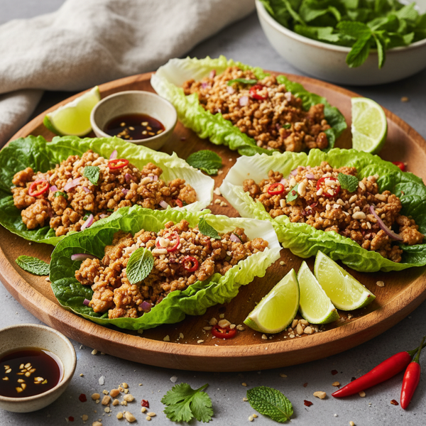 Zesty Turkey Larb Lettuce Wraps recipe