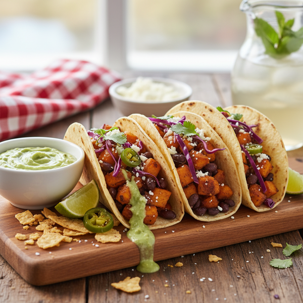 Zesty Vegetarian Texas Tacos recipe