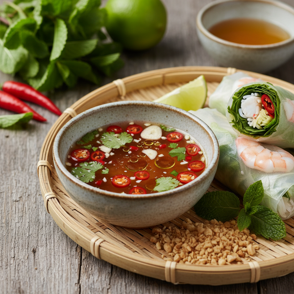 Zesty Vietnamese Spring Roll Dipping Sauce recipe