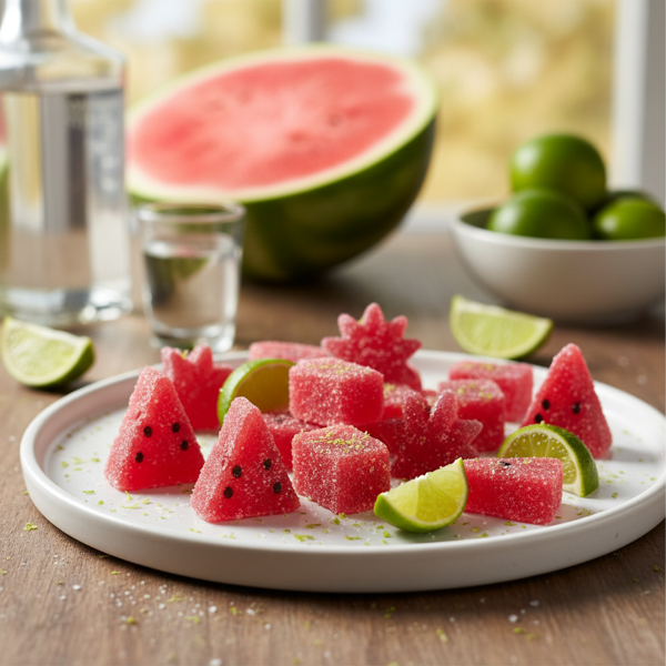 Zesty Watermelon Tequila Gummies recipe