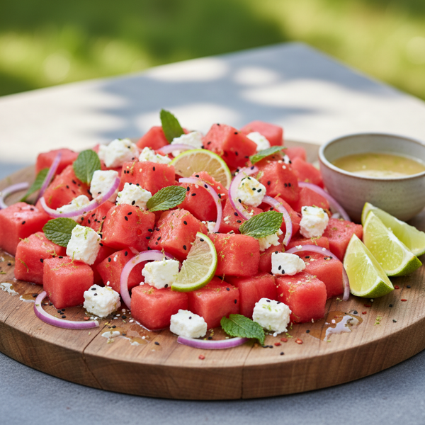 Zesty Watermelon and Feta Delight recipe