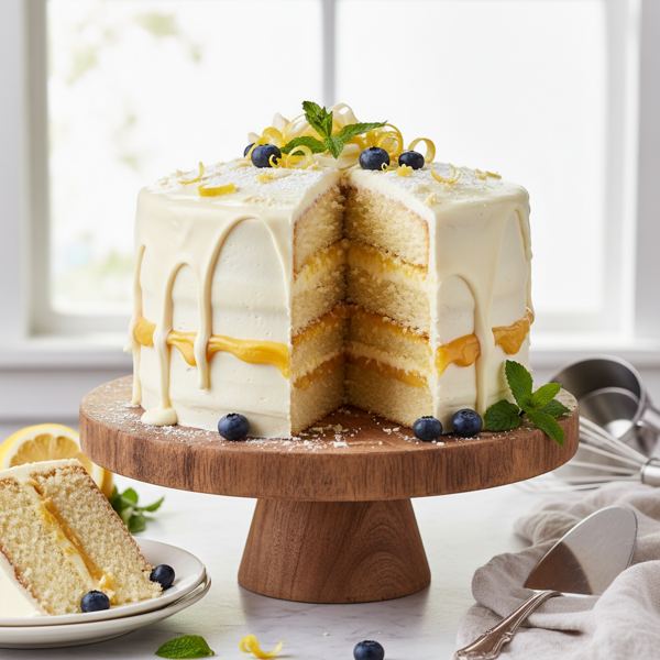 Zesty White Chocolate Lemon Dream Cake recipe