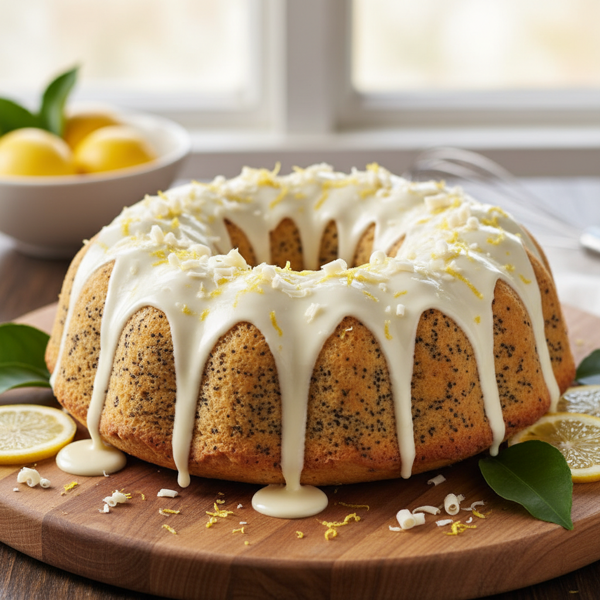 Zesty White Chocolate Poppy Seed Delight recipe
