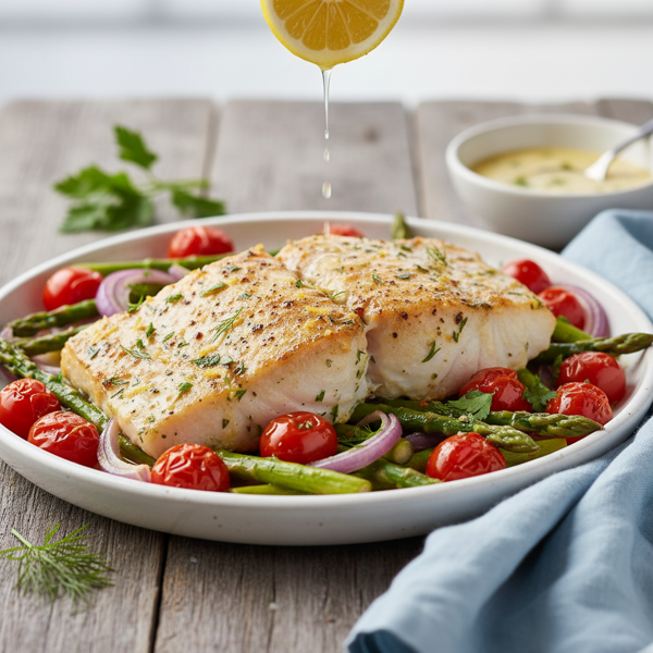 Zesty Yogurt-Infused Baked Halibut recipe