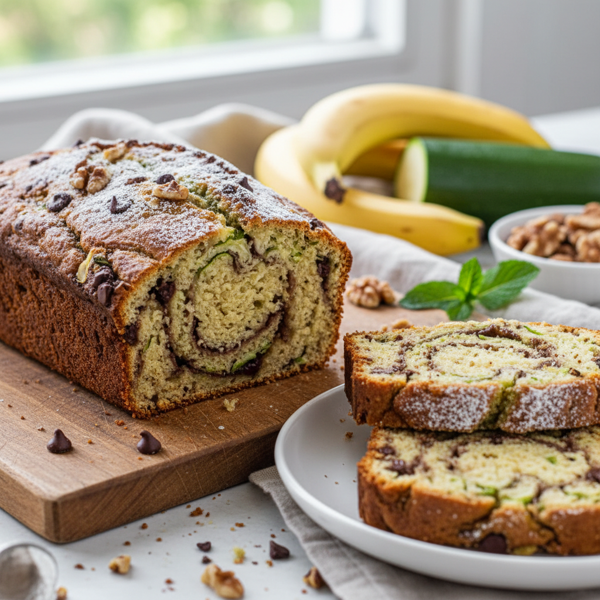 Zucchini Banana Bliss Bread recipe