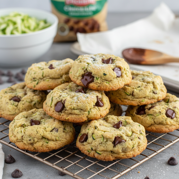 Zucchini Delight Chocolate Chip Cookies recipe