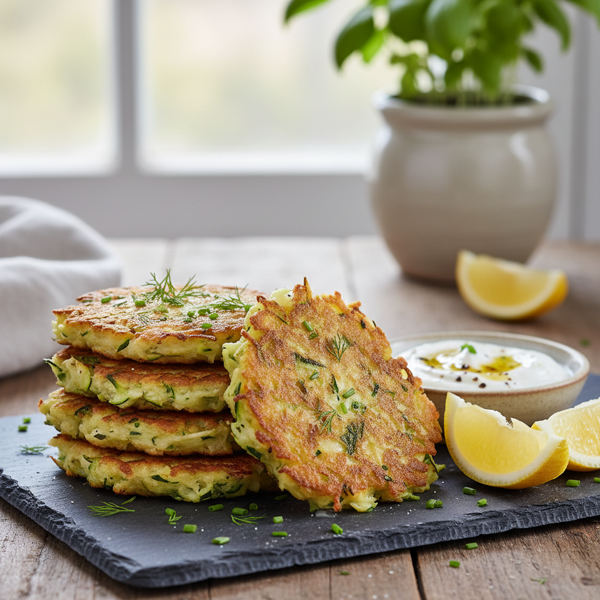 Zucchini & Potato Fritters recipe