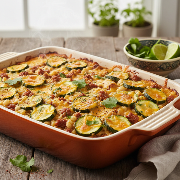 Zucchini and Hominy Delight recipe