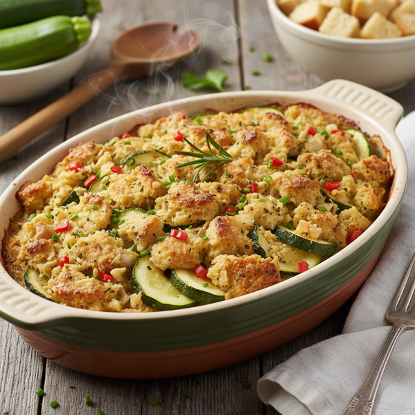 Zucchini and Stuffing Bake recipe
