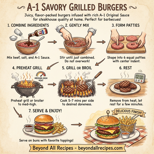 A-1 Savory Grilled Burgers instructions