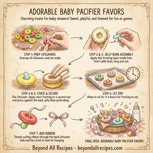 Adorable Baby Pacifier Favors instructions