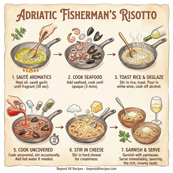 Adriatic Fisherman’s Risotto with Seafood Medley instructions