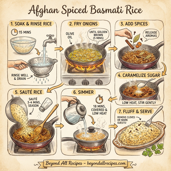 Afghan Spiced Basmati Rice instructions