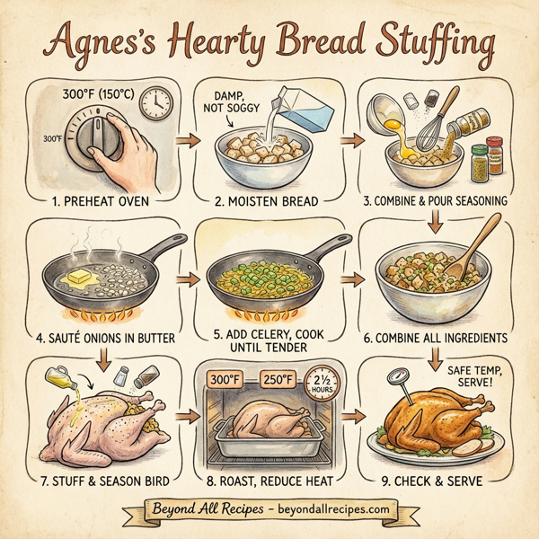 Agnes's Hearty Bread Stuffing instructions