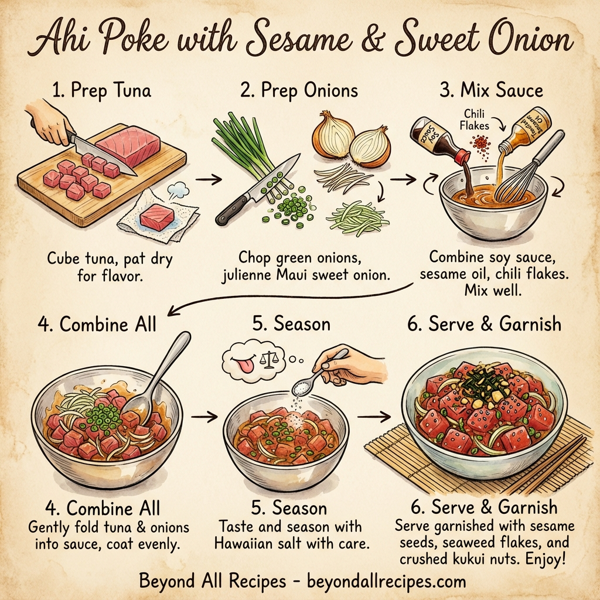 Ahi Poke with Sesame & Sweet Onion instructions