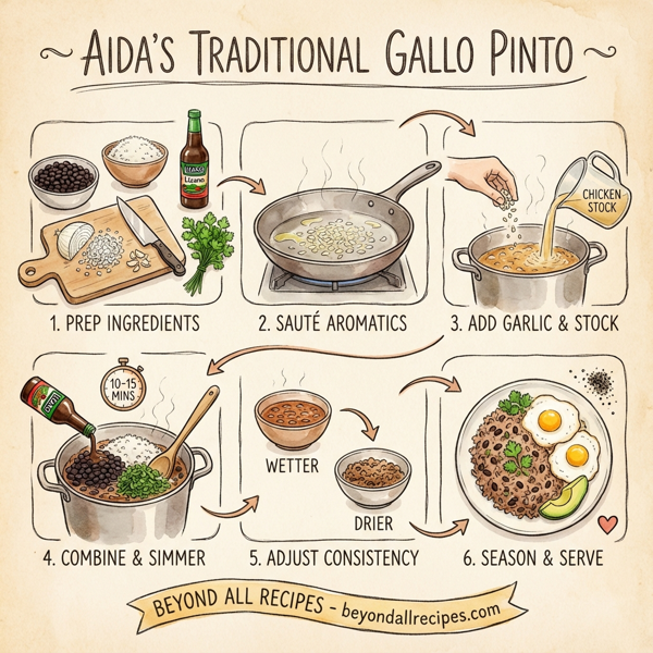 Aida's Traditional Gallo Pinto instructions
