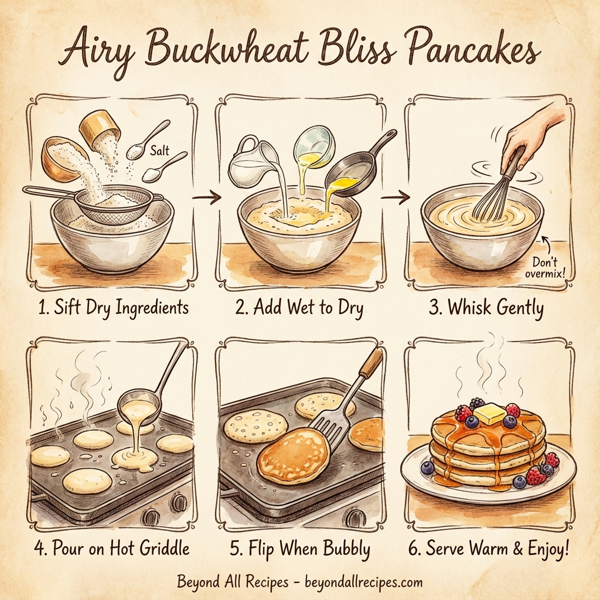Airy Buckwheat Bliss Pancakes instructions