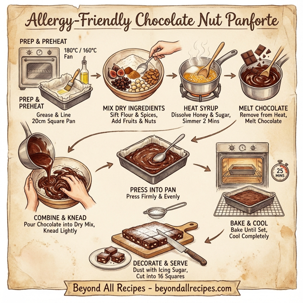 Allergy-Friendly Chocolate Nut Panforte instructions