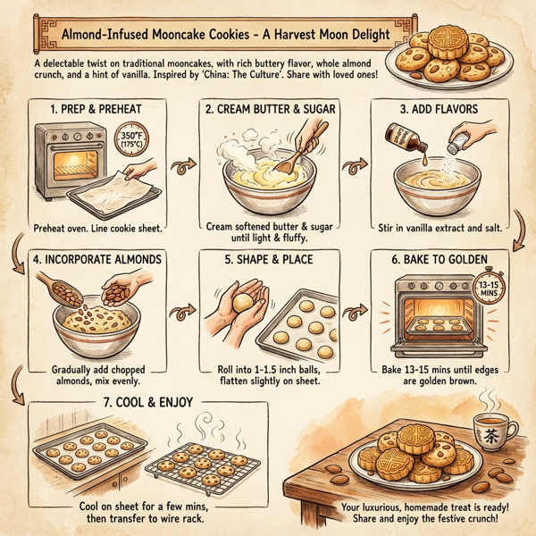 Almond-Infused Mooncake Cookies instructions