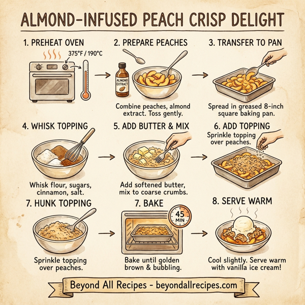 Almond-Infused Peach Crisp Delight instructions