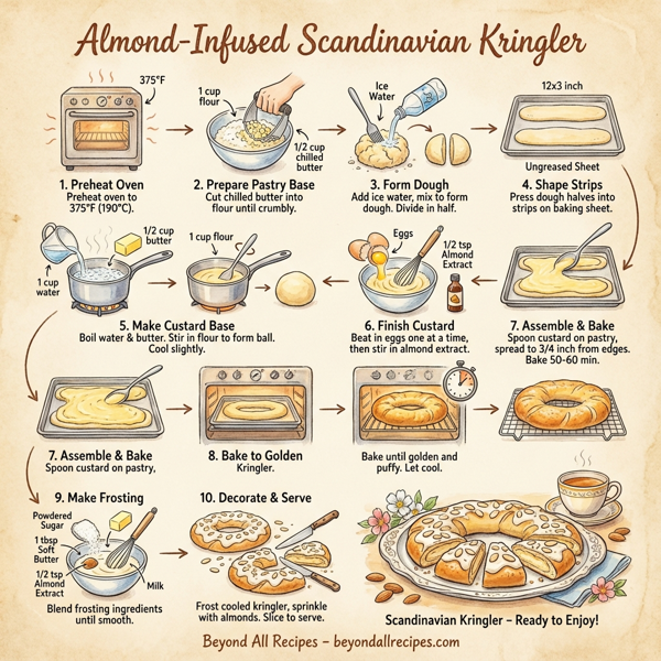 Almond-Infused Scandinavian Kringler instructions