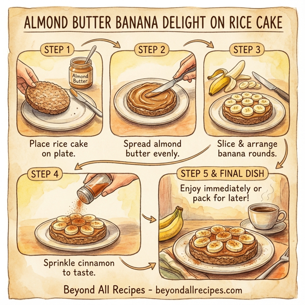 Almond Butter Banana Delight on Rice Cake instructions