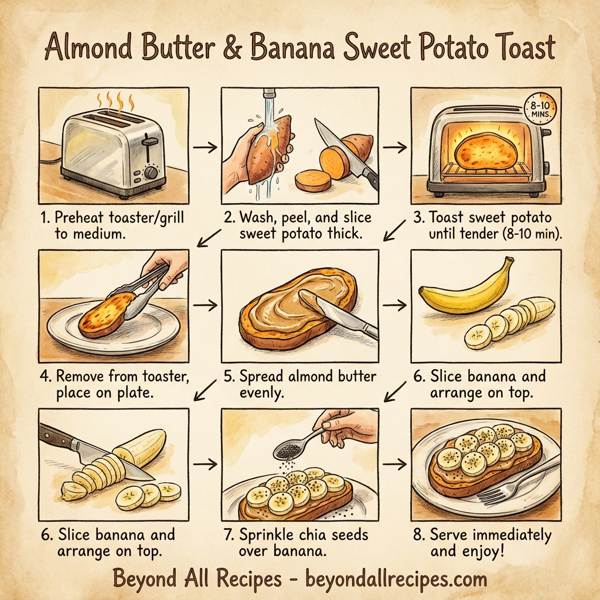 Almond Butter & Banana Sweet Potato Toast instructions