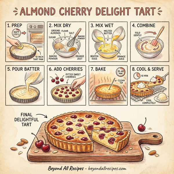 Almond Cherry Delight Tart instructions