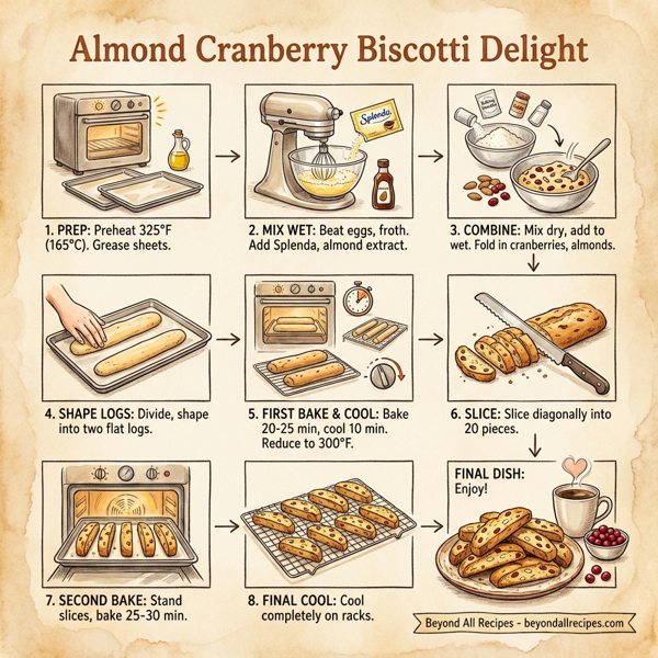 Almond Cranberry Biscotti Delight instructions