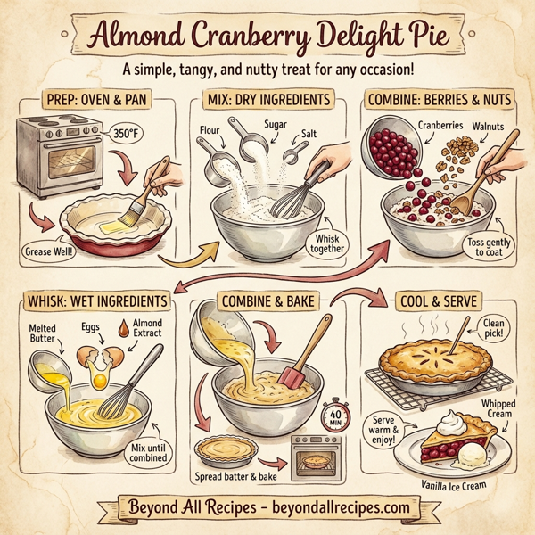 Almond Cranberry Delight Pie instructions