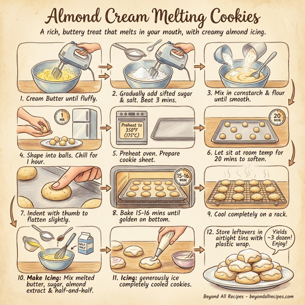 Almond Cream Melting Cookies instructions