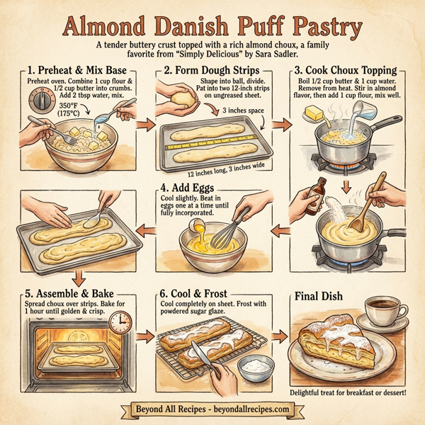 Almond Danish Puff Pastry instructions