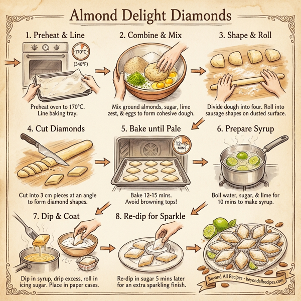 Almond Delight Diamonds instructions