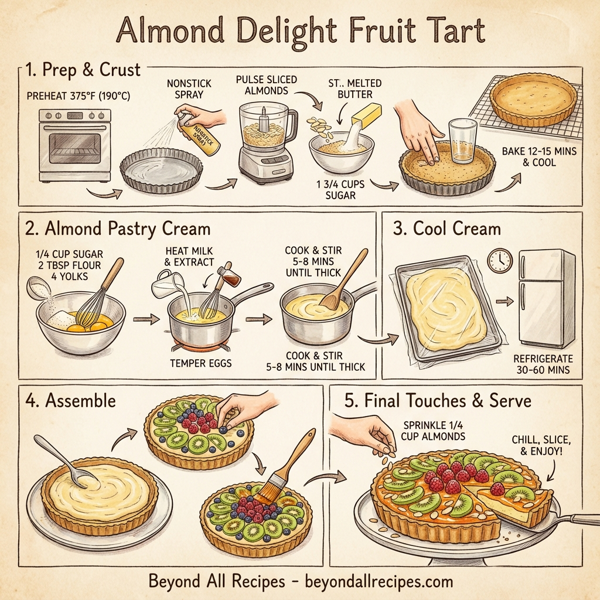Almond Delight Fruit Tart instructions