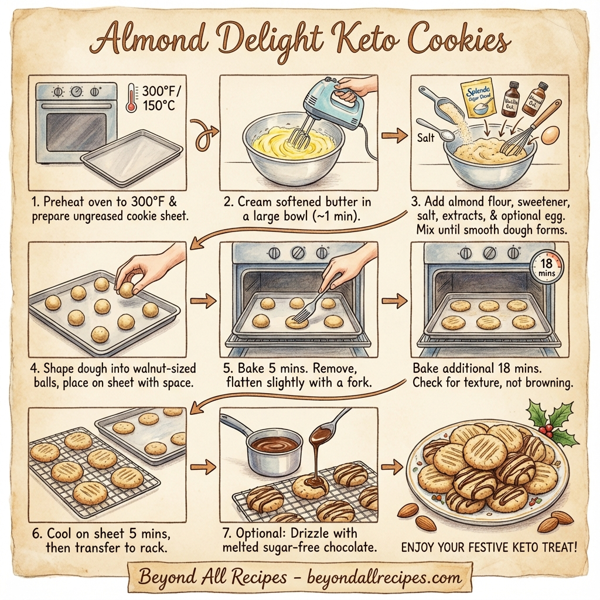 Almond Delight Keto Cookies instructions
