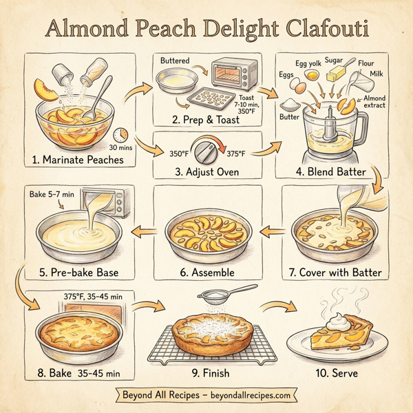 Almond Peach Delight Clafouti instructions
