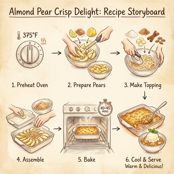 Almond Pear Crisp Delight instructions