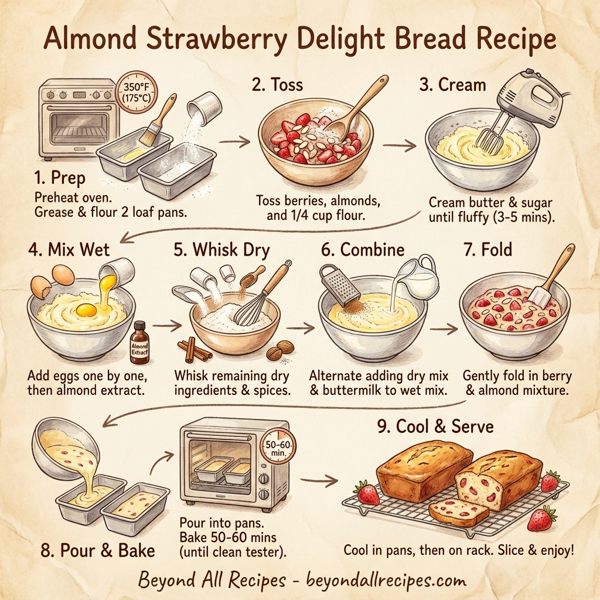 Almond Strawberry Delight Bread instructions