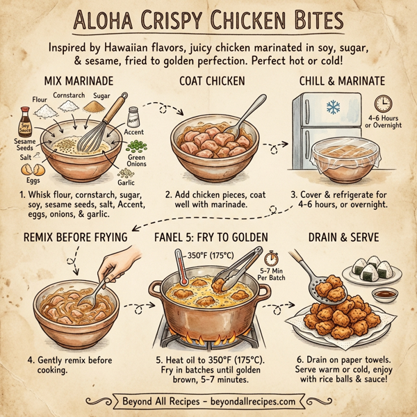 Aloha Crispy Chicken Bites instructions