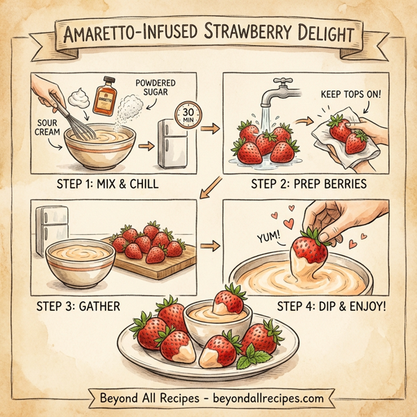 Amaretto-Infused Strawberry Delight instructions