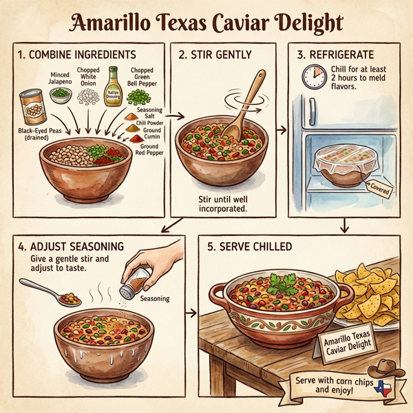 Amarillo Texas Caviar Delight instructions