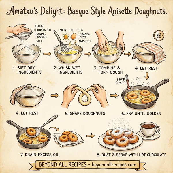 Amatxu's Delight: Basque Style Anisette Doughnuts instructions