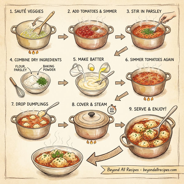 Amish-Style Tomato Dumplings Delight instructions