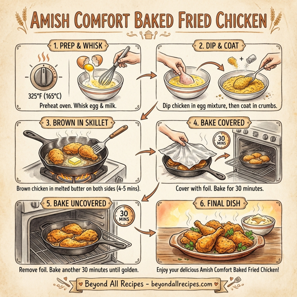 Amish Comfort Baked Fried Chicken instructions