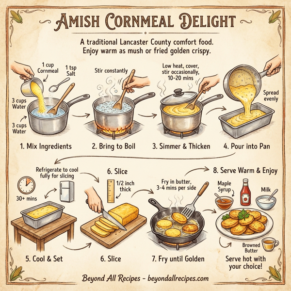 Amish Cornmeal Delight instructions